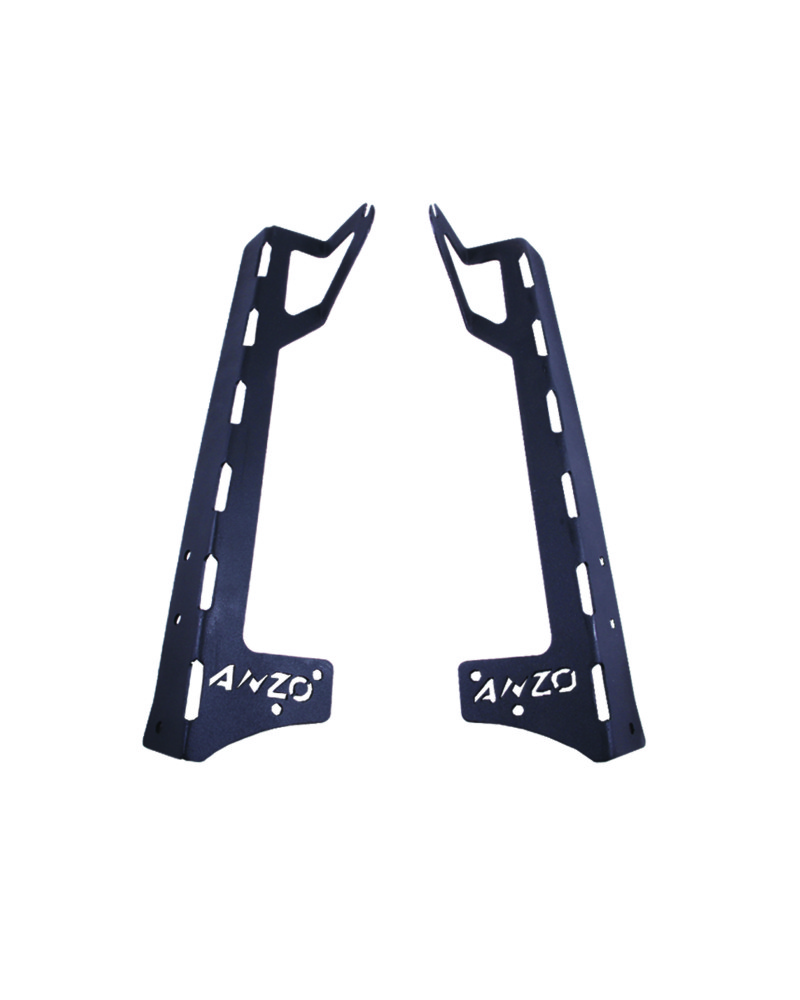 ANZO 2007-2015 Jeep Wrangler LED Bar Windshield Mounting Brackets thumbnail 2
