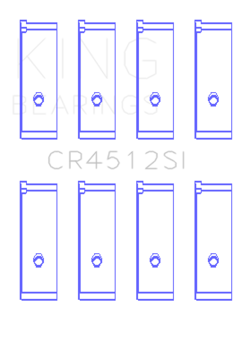 King Engine Bearings Honda D17A1/2 Rod Bearing Set - Size STD thumbnail 2