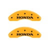MGP Front set 2 Caliper Covers Engraved Front Honda Yellow finish black ch thumbnail 7
