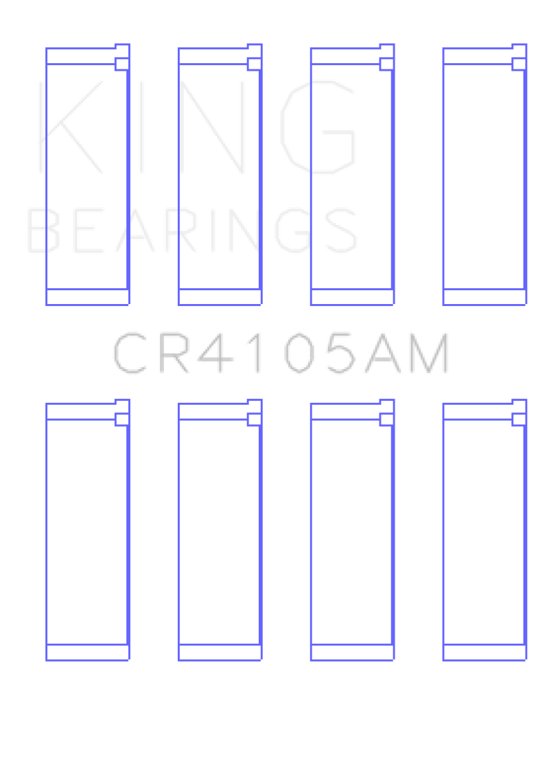 King Engine Bearings Mazda FS-DE L4/FP L4/FS L4 DOHC 16 Valve Rod Bearing Set - Size STD thumbnail 2