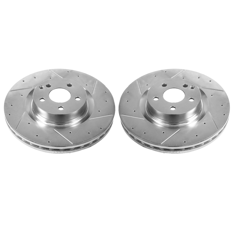 Power Stop 12-16 Mercedes-Benz C250 Front Evolution Drilled & Slotted Rotors - Pair thumbnail 2