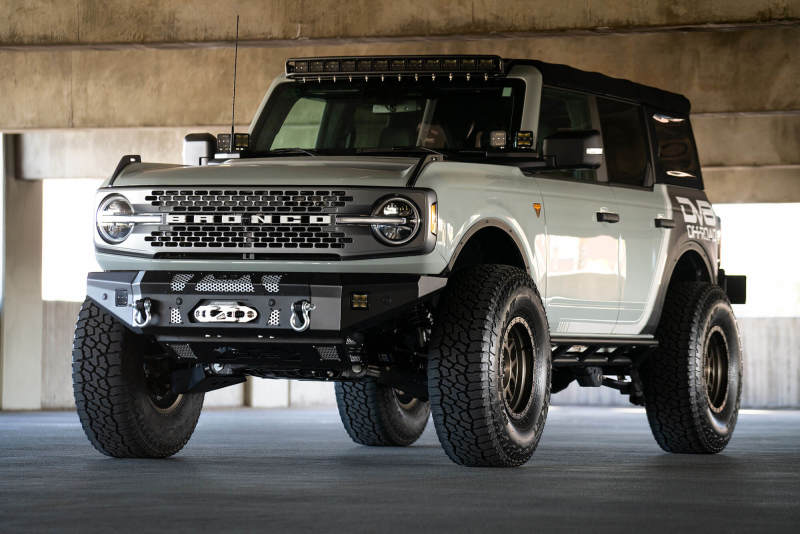 DV8 Offroad 2021+ Ford Bronco Front Bumper Winch Capable w/ Optional Bull Bar/Aux Light Opening thumbnail 9