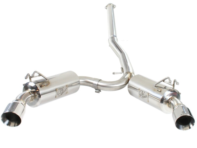 aFe Takeda Exhaust 304SS Dual Cat-Back w/ Polished Tips 08-13 Mitsubishi Lancer Evo X L4 2.0L Turbo thumbnail 8