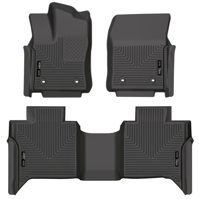 Husky Liners 2022 Toyota Tundra WeatherBeater CC CrewMax Front & 2nd Seat Floor Liner - Blk thumbnail 2