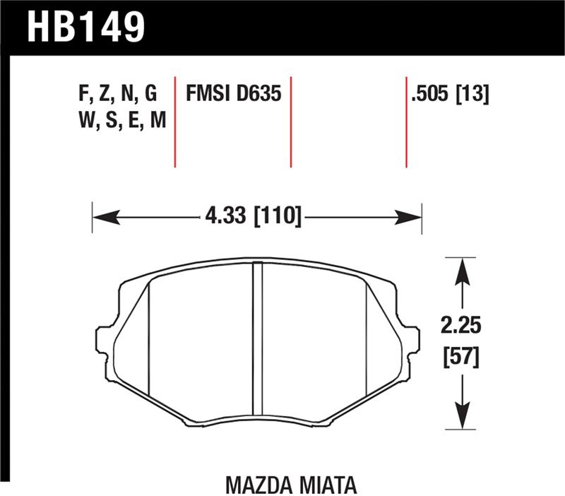 Hawk Performance HAWK Black Brake Pad Sets