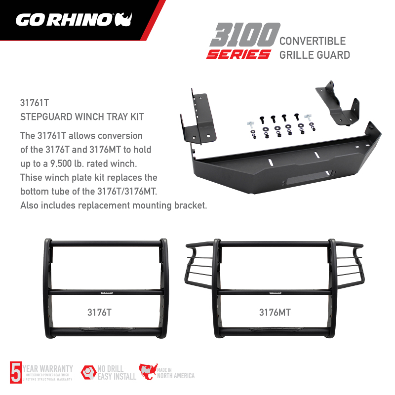 Go Rhino 19-20 Chevrolet Silverado 1500 3000 Extreme Series StepGuard - Textured Black thumbnail 5