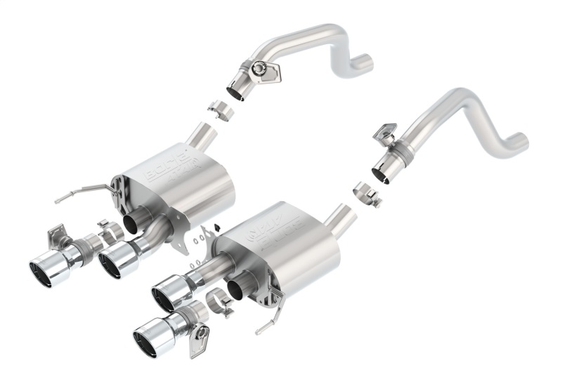 Borla 14-15 Chevy Corvette C7 6.2L RWD w/AFM &NPP ATAK-Type Dual Rd Rolled Center Rear Exit Exhaust thumbnail 6