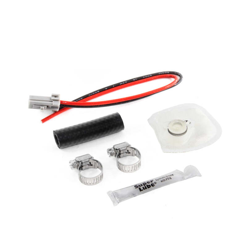 DeatschWerks 05-10 Ford Mustang V6/V8 DW300M Fuel Pump Set Up Kit thumbnail 3