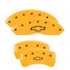MGP 4 Caliper Covers Engraved Front & Rear Bowtie Yellow finish black ch thumbnail 8