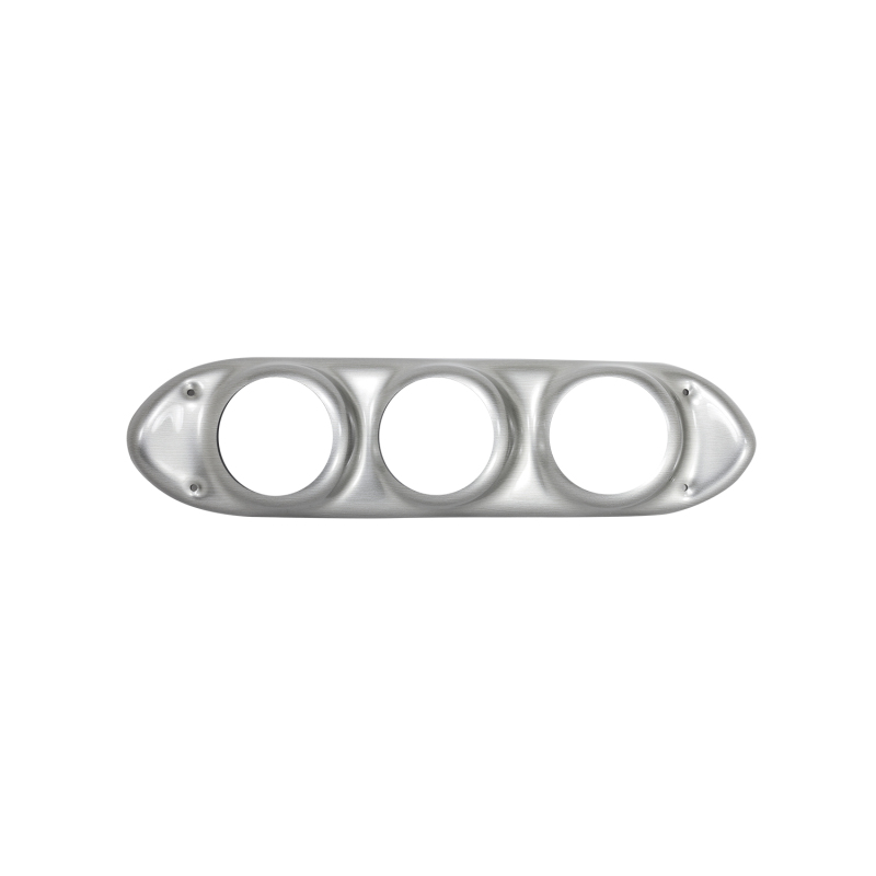 Autometer 62-65 Chevy Nova (Fits 2 3-3/8in.& 4 2-1/16in. Instruments) Gauge Mount Direct Fit Silver thumbnail 5