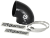 aFe Magnum FORCE CAI Univ. Silicone (3.5in to 3in ID / 75 Deg.) Elbow Reducing Coupler - Black thumbnail 4