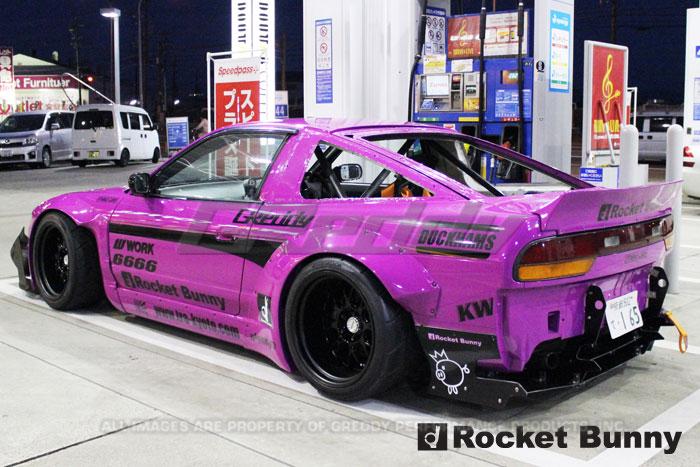 GReddy 89-93 Nissan 240SX Full Rocket Bunny 180/240SX Wide Body Aero Kit w/ Wing thumbnail 3