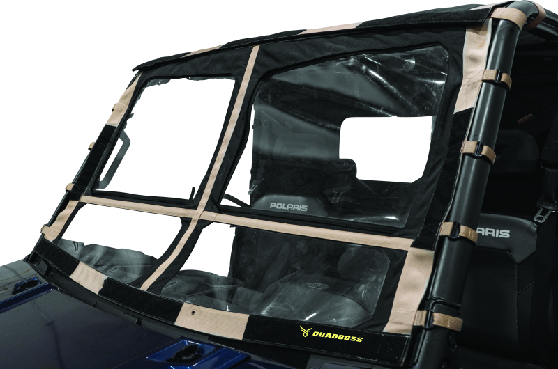 QuadBoss 15-19 Polaris Ranger 1000 Diesel Soft Windshield thumbnail 4