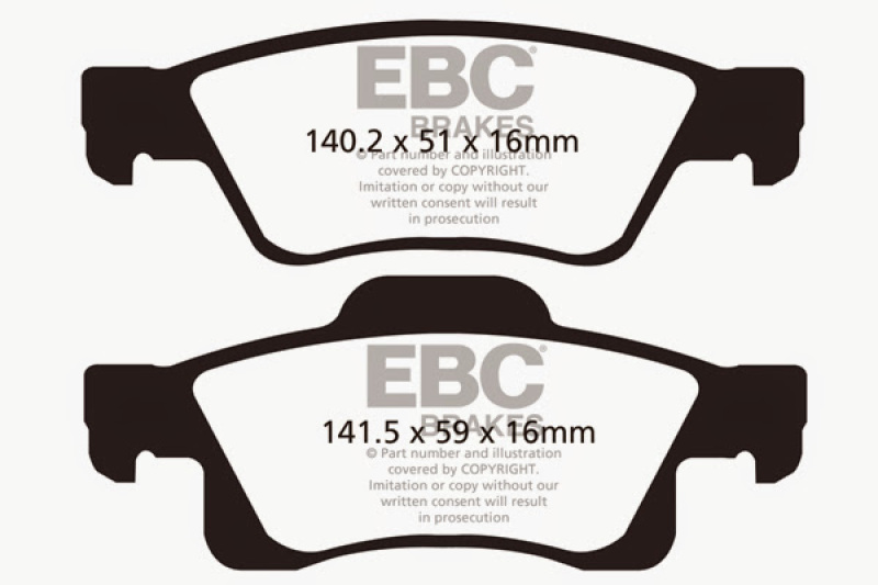 EBC Brakes Bluestuff Street and Track Day Brake Pads thumbnail 5