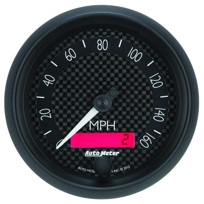 Autometer GT Series 3-3/8in In Dash 0-160 MPH Electronic Programmable Speedometer