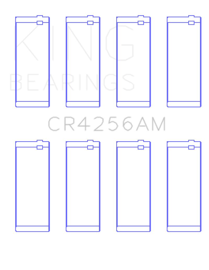 King Chrysler 148/148 Turbo DOHC 16V / Jeep 148 DOHC 16V (Size +0.50) Rod Bearing Set thumbnail 2