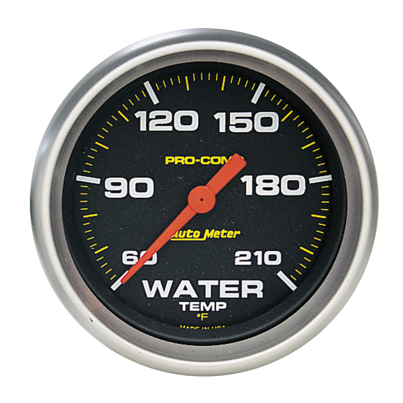 Autometer Pro Comp 60-210 Deg F Full Sweep Electronic Water Temperature Low Temp Gauge thumbnail 3