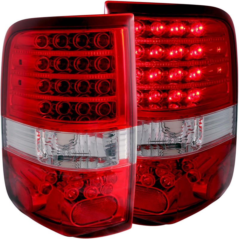ANZO 2004-2008 Ford F-150 LED Taillights Red/Clear thumbnail 4