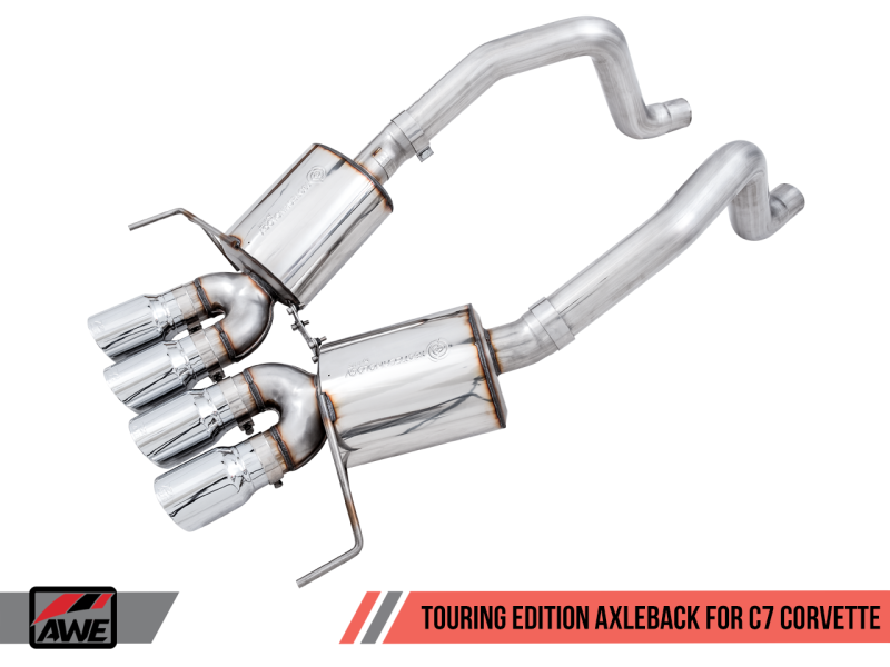 AWE Tuning 14-19 Chevy Corvette C7 Z06/ZR1 (w/o AFM) Touring Edition Axle-Back Exhaust w/Chrome Tips thumbnail 6