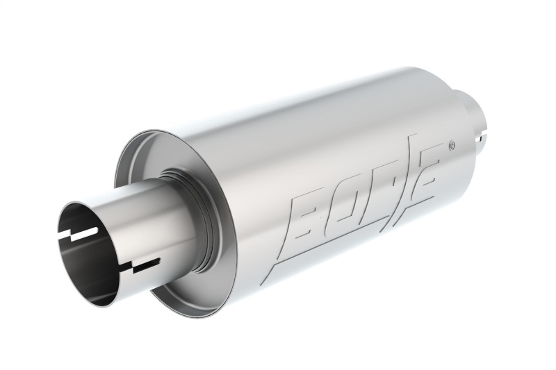 Borla S-Type Muffler 2.5in Inlet/Outlet 5in Round x 10in w/Notch thumbnail 5
