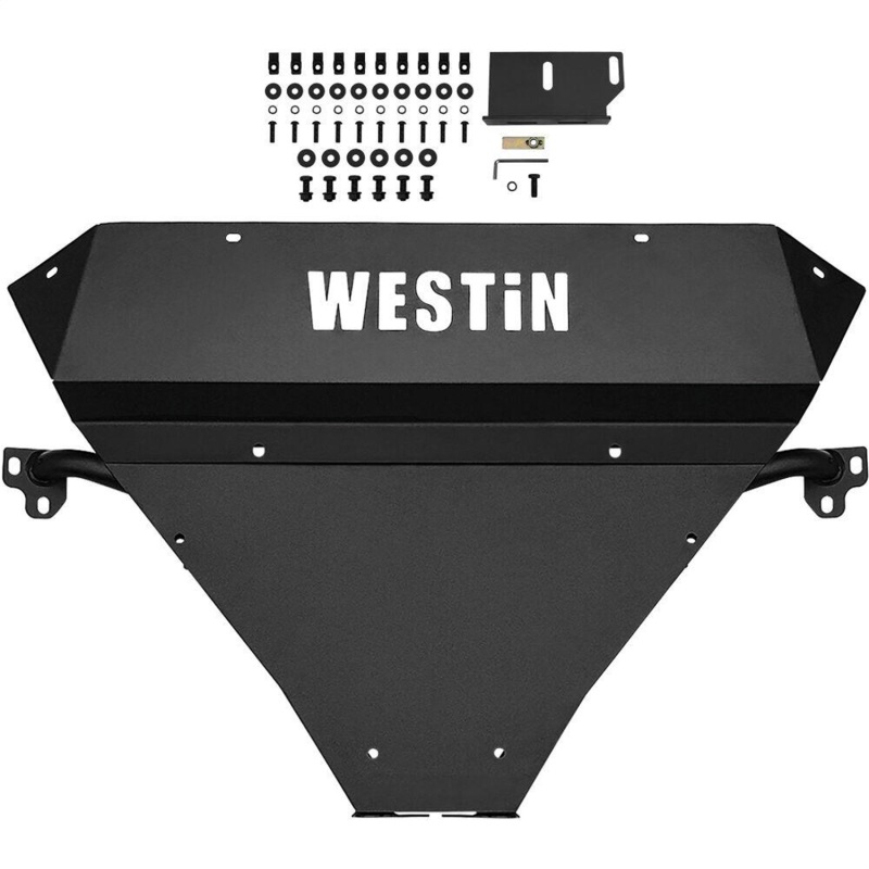Westin 2014-2018 Chevy Silverado 1500 Outlaw Bumper Skid Plate - Textured Black thumbnail 9