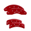 MGP 4 Caliper Covers Engraved Front & Rear Bowtie Red finish silver ch thumbnail 6