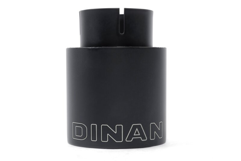 Dinan Double-Walled 4in Clamp-On Exhaust Tip - Black - 4in Outlet / 2.75in Inlet thumbnail 4