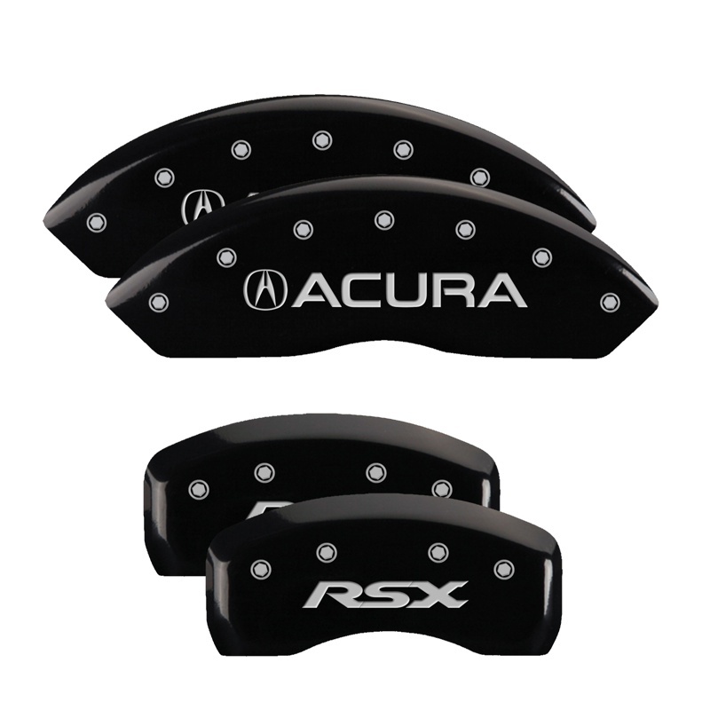 MGP 4 Caliper Covers Engraved Front & Rear MGP Black finish silver ch thumbnail 5