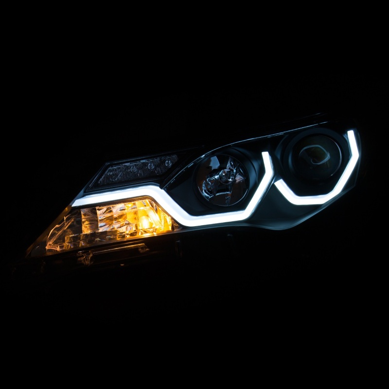 ANZO 2013-2015 Toyota Rav4 Projector Headlights w/ Plank Style Design Black thumbnail 8