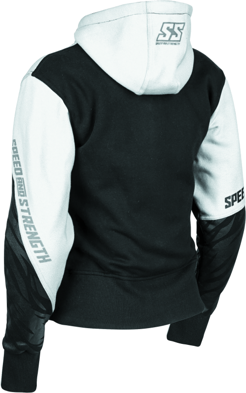 Speed and Strength Cat Outa Hell Hoody White/Black Womens - XS thumbnail 4