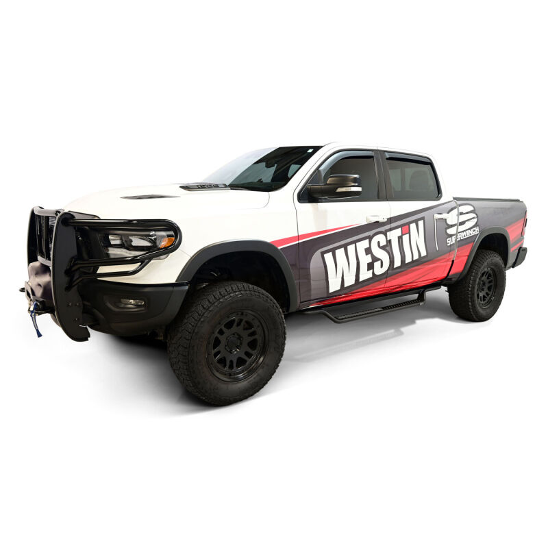 Westin 19-25 RAM 1500 CC (Excl. 1500 Classic) Outlaw Drop Running Boards - Tex. Blk thumbnail 7