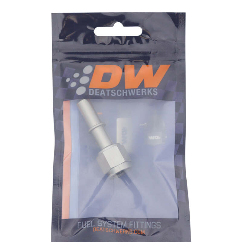 DeatschWerks 6AN Female Flare Swivel to 3/8in Male EFI Quick Disconnect - Anodized DW Titanium thumbnail 4
