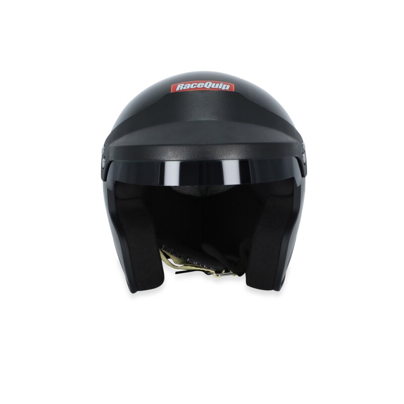 RaceQuip OF25 Open Face Helmets 257007RQP Helmet, OF25, Face, Gloss Black, Snell SA2025, EPS Liner, No Graphic, 2X-Large, Each thumbnail 5