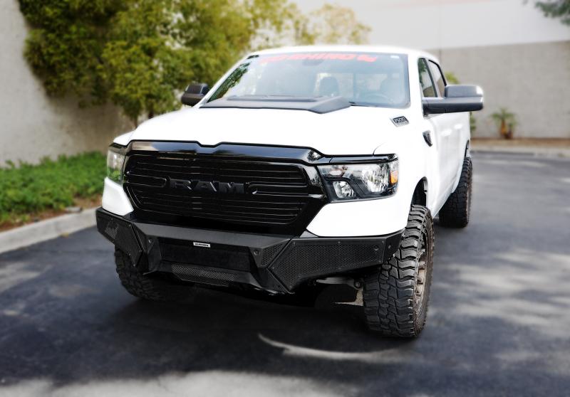 Go Rhino 19-24 Ram 1500 (Excl. Rebel/Warlock/TRX) Element Front Bumper w/Power Bar - Tex. Blk