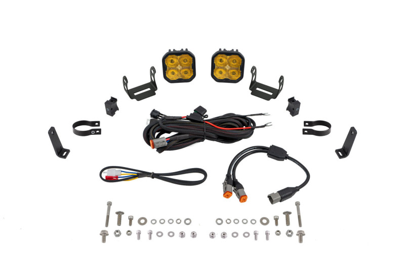 Diode Dynamics SS3 LED Bumper 1 3/4 In Roll Bar Kit Pro - Yellow SAE Fog (Pair) thumbnail 2