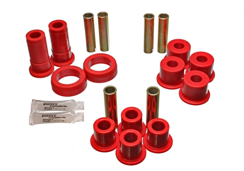 Energy Suspension 91-94 Ford Explorer/Bronco II 2WD/4WD Red Rear Leaf Spring Bushing Set thumbnail 3