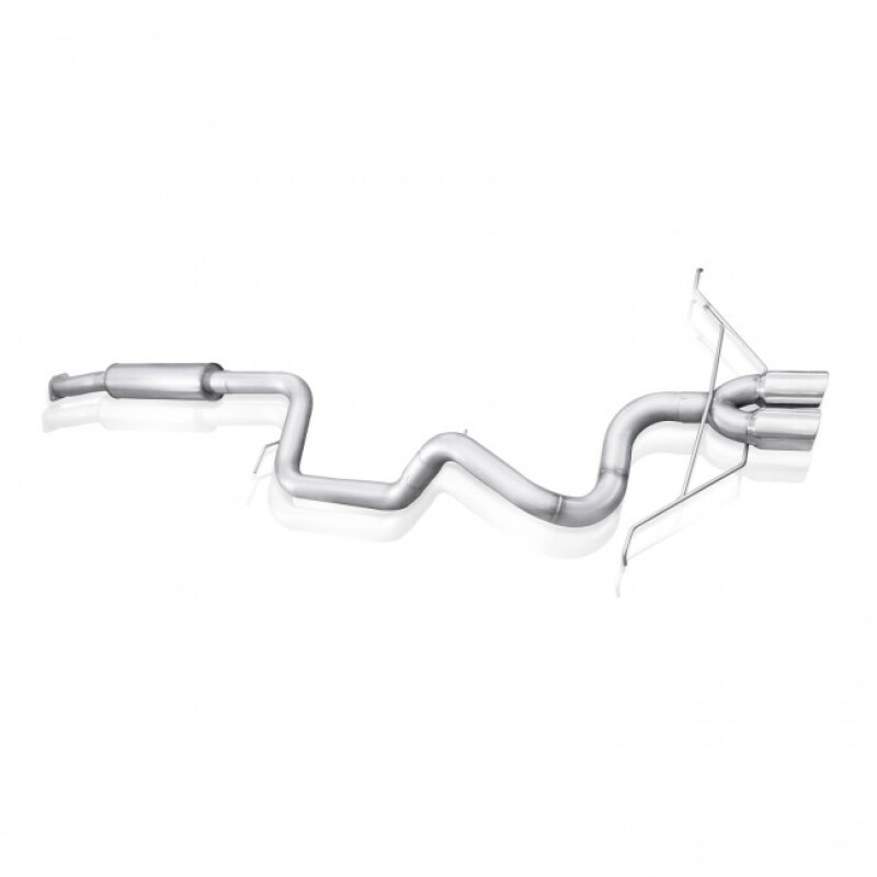 Stainless Works 2013-18 Ford Focus ST 3in Catback Vintage Round Muffler 4in Tips