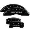 MGP 4 Caliper Covers Engraved Front & Rear Denali Black finish silver ch thumbnail 8