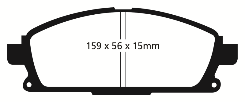EBC 01 Infiniti Q45 4.1 Ultimax2 Front Brake Pads thumbnail 2