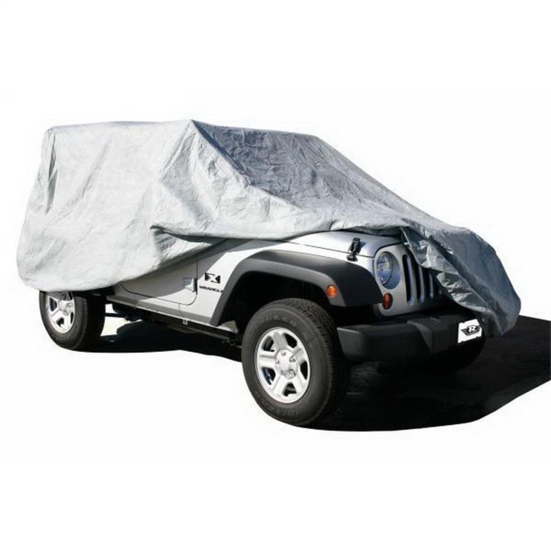 Rampage 2007-2018 Jeep Wrangler(JK) Car Cover - Grey thumbnail 2