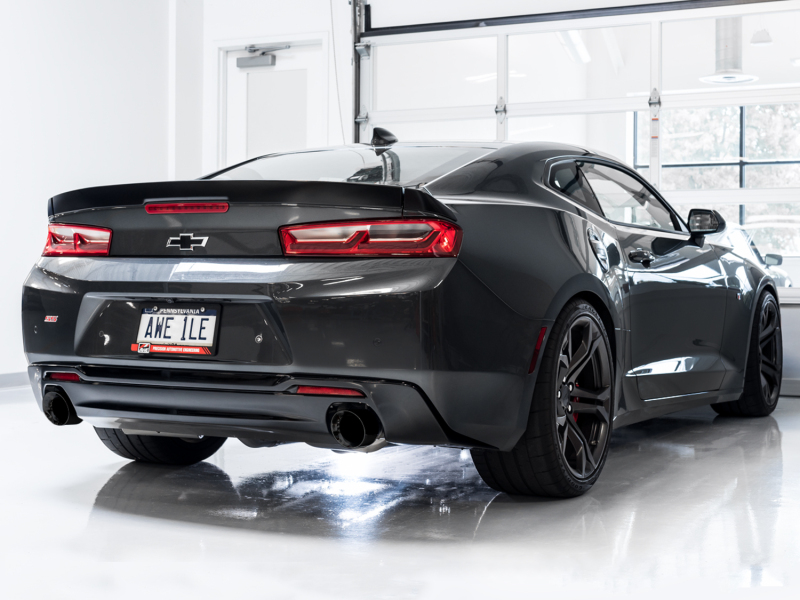 AWE Tuning 16-19 Chevrolet Camaro SS Axle-Back Exhaust - Touring Edition (Diamond Black Tips) thumbnail 8