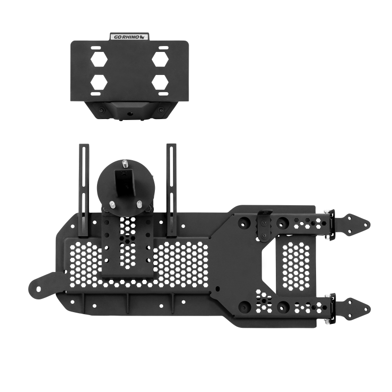 Go Rhino 08-22 Jeep Wrangler JL/JLU Body Mount Spare Tire Carrier - Tex. Blk thumbnail 7