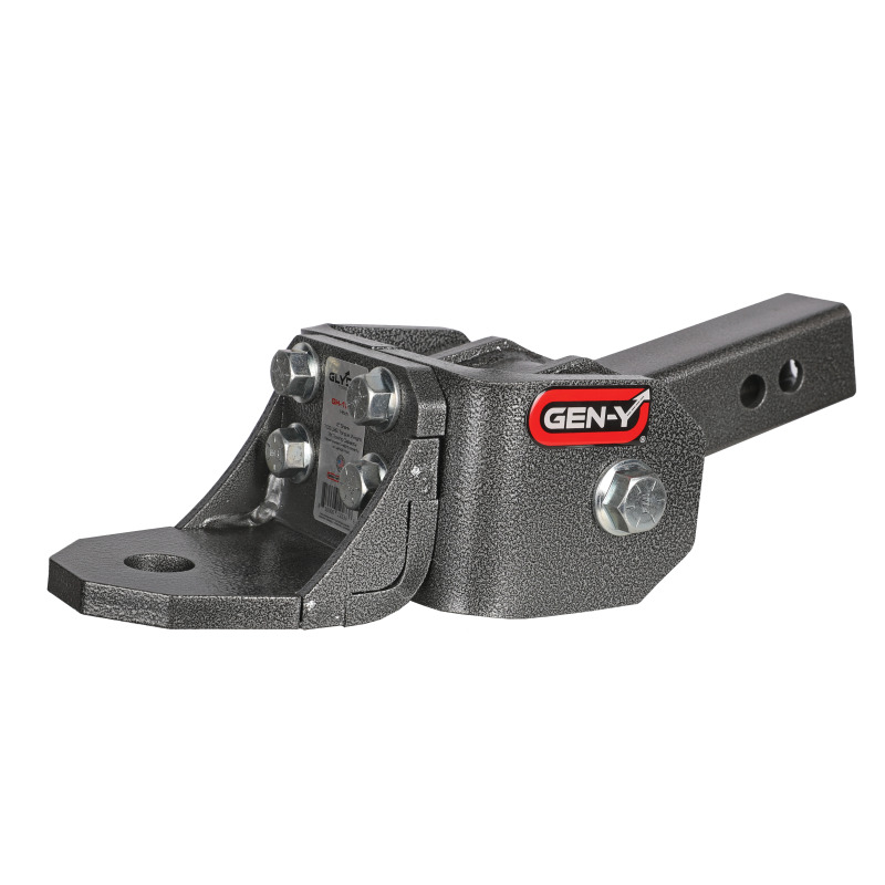 Gen-Y Glyder Torsion-Flex 2in Shank 2in Drop 7K Hitch w/Ball Platform/1in Diameter Mounting Hole