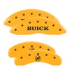 MGP 4 Caliper Covers Engraved Front Buick Rear Yellow Finish Black Char 2007 Buick Lucerne thumbnail 8