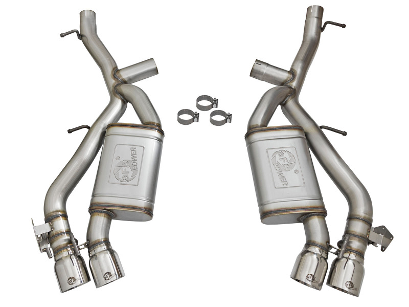 aFe MACH Force XP 3in 304 SS Axle-Back Dual Exhaust (NPP) w/ Polished Tips 16-17 Camaro SS V8-6.2L thumbnail 3