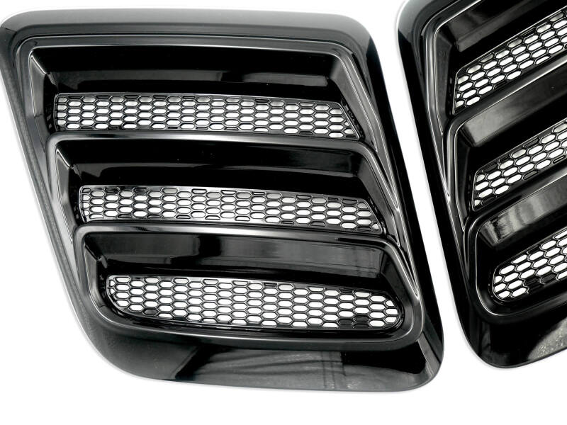 Roush 2018-2023 Mustang Hood Heat Extractors - Gloss Black thumbnail 5