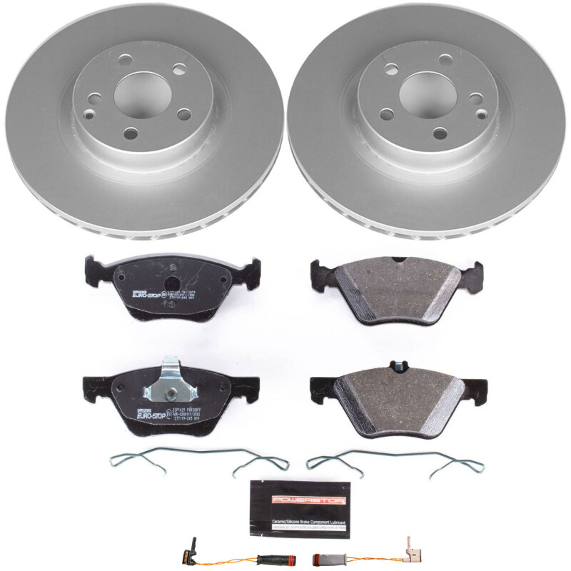 Power Stop 2004 Mercedes-Benz E320 Front & Rear Euro-Stop Brake Kit (1x psbESK5168, 1x psbESK7745) thumbnail 2