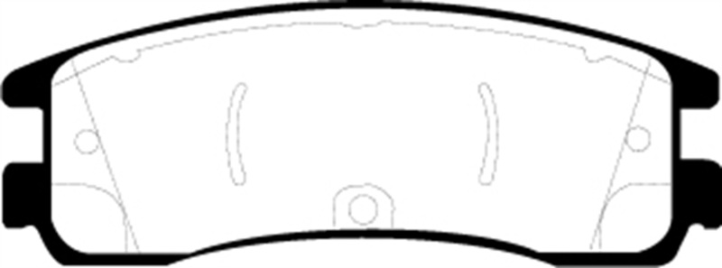 EBC 08-09 Buick Allure (Canada) 5.3 Redstuff Rear Brake Pads thumbnail 7
