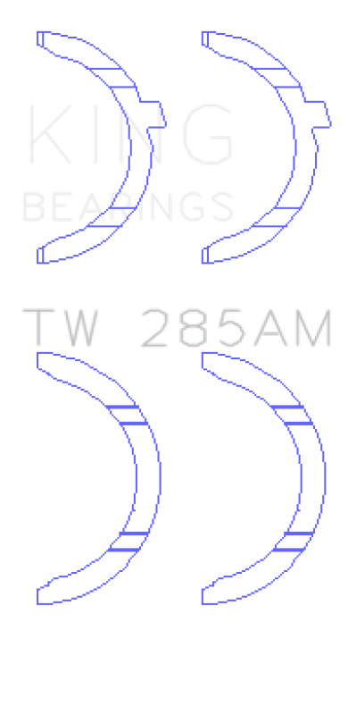 King Engine Bearings 94-01 Toyota 2.4L 2RZ-FE/2.7L 3RZ-FE Thrust Washer Set thumbnail 3
