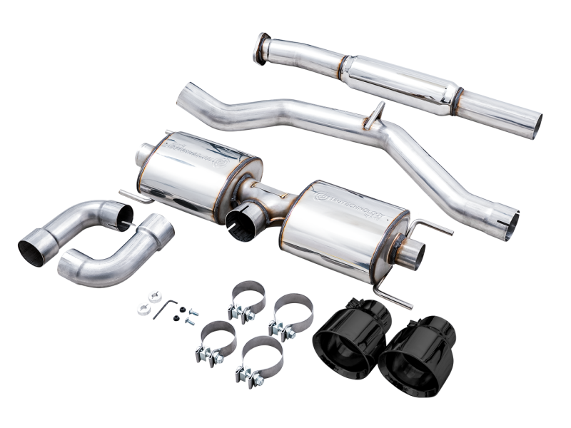 AWE Tuning Subaru BRZ/ Toyota GR86/ Toyota 86 Touring Edition Cat-Back Exhaust- Diamond Black Tips